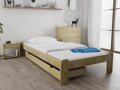 Łóżko ADA 90x200 cm sosna Ze stelażem listwowym rolowanym Bez materaca POSADA90BO4