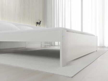 Łóżko IKAROS 180x200 cm białe Ze stelażem listwowym elastycznym Materac Somnia 17 POSIKA180ALB8 - zdjęcie 3