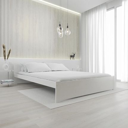 Łóżko IKAROS 180x200 cm białe Ze stelażem listwowym elastycznym Materac Somnia 17 POSIKA180ALB8 - zdjęcie 4
