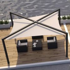 Zdjęcie Zadaszenie Tarasowe Żaglowe Cro 470X470cm Antracyt - Libiąż