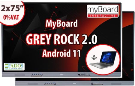 Myboard 75" Grey Rock 2.0 (MYBOARDGREYROCK2075)