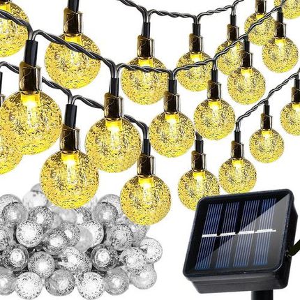 Girlanda Solarna Świetlna Ogrodowa Lampki Kule 100 LED Kul Ogrodowe Kulki GARDLOV