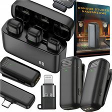 MIKROFON BEZPRZEWODOWY KRAWATOWY ZESTAW 2 MIKROFONÓW USB-C APPLE ANDROID