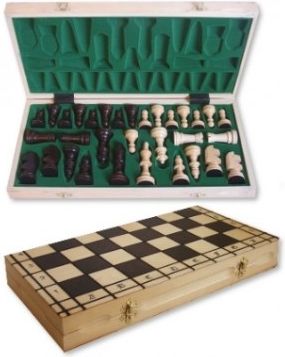 Filipek Drewniane szachy rycerskie