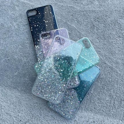 Wozinsky Star Glitter Błyszczące Etui Pokrowiec Z Brokatem Xiaomi Mi 10T Pro Czarny