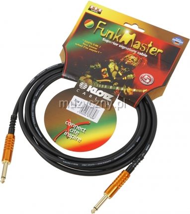 Klotz TM-0300 Funk Master kabel gitarowy 3m, jack-jack, pozłacane wtyki