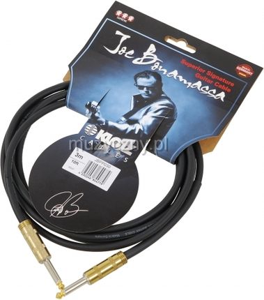 Klotz JBPP030 Joe Bonamassa kabel gitarowy 3m, jack-jack, pozłacane wtyki