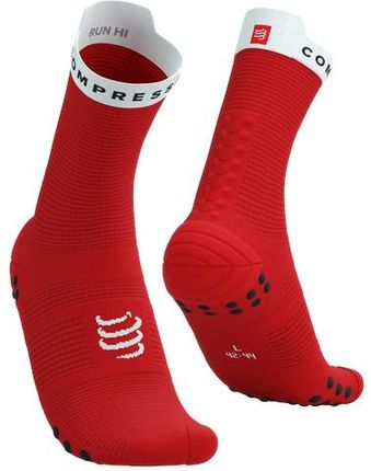 Compressport Skarpetki Do Biegania Wysokie Proracing Socks V4 Run High Red/White