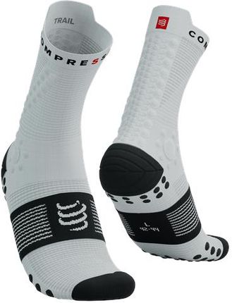 Compressport Skarpetki Do Biegania Trailowe Proracing Socks V4 Trail White/Black