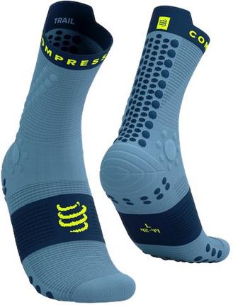 Compressport Skarpetki Do Biegania Trailowe Proracing Socks V4 Trail Denim/Poseidon