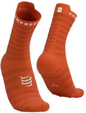 Compressport Skarpetki Do Biegania Proracing Socks V4 Ultralight Run High Fire/White