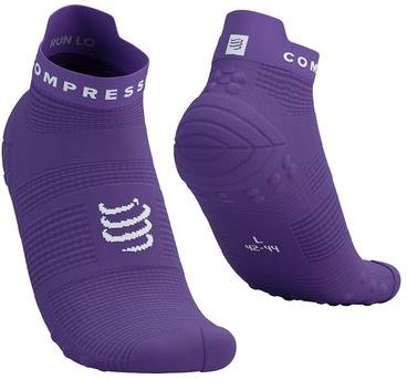 Compressport Skarpetki Do Biegania Krótkie Proracing Socks V4 Run Low Lilac/White