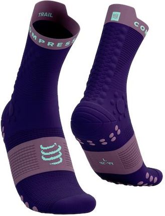 Compressport Skarpetki Do Biegania Trailowe Proracing Socks V4 Trail Purple/Grape