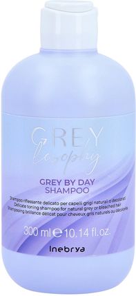 INEBRYA GREYLOSOPHY GREY BY DAY Delikatnie myjący szampon do włosów siwych i rozjaśnianych 300ml