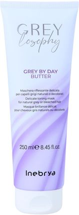 INEBRYA GREYLOSOPHY GREY BY DAY Rozświetlająca maska do włosów siwych i rozjaśnianych 250ml