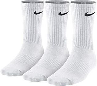 Nike Unisex skarpety treningowe 3 pary Lightweight Crew biały biały (biały/czarny) 42-46