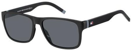 Tommy Hilfiger Uniseks Th 1718/S Okulary Przeciwsłoneczne, 08A/Ir Czarny/Szary, 56