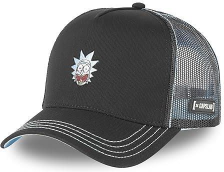 Capslab Rick Black Blue Rick and Morty Trucker Cap, Trucker-Rick-Black#32909, 55-62