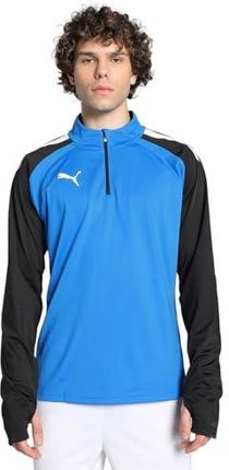 Puma Mężczyźni TeamLIGA 14 Zip Top Bluza, Niebieski/Czarny, L