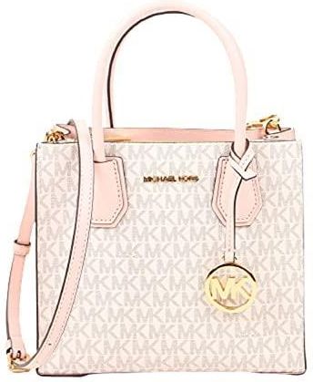 MICHAEL KORS MERCER MEDIUM MESSENGER saszetka, pudrowa, Small