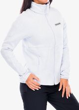 Bluza polarowa damska Columbia Sweater Weather Full Zip II - snowdrift/blue hint heather