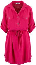 Sukienka szmizjerka basic tunika midi plus size MARIBEL