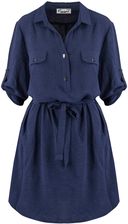 Sukienka szmizjerka basic tunika midi plus size MARIBEL