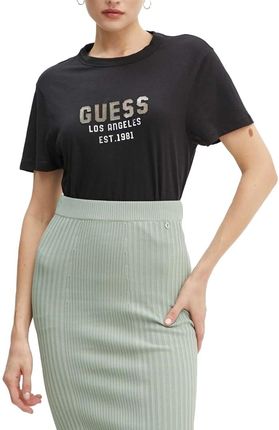 DAMSKI T-SHIRT GUESS W4YI35KC8T0 JBLK (M)