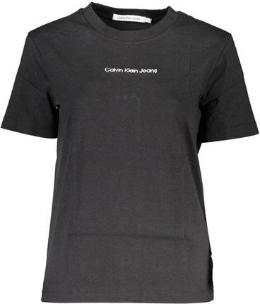 DAMSKI T-SHIRT Z KRÓTKIM RĘKAWEM CALVIN KLEIN CZARNY