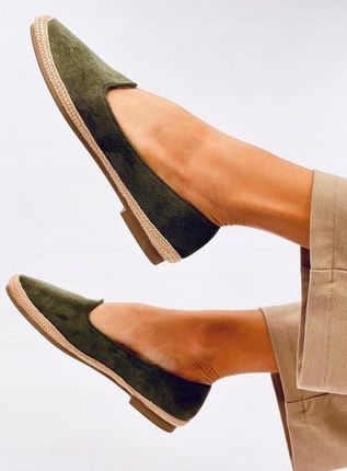 Baleriny espadryle damskie BALLOT OLIVE 40