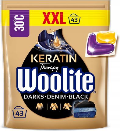 Woolite Kapsułki z Keratyną do Prania Dark Black Jeans 43 szt.