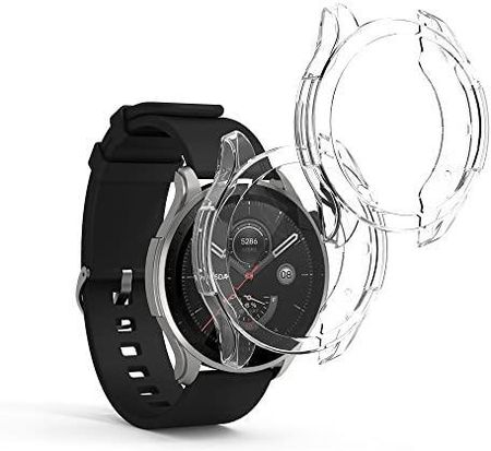 Kwmobile 2 X Etui Ochronne Kompatybilne Z Huami Amazfit Gtr 4 Zestaw Fullbody Cover Silikonu Przezroczyste