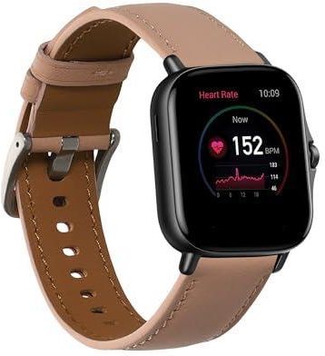 Kwmobile Pasek Do Zegarka Z Prawdziwej Skóry Kompatybilny Huami Amazfit Gts 4 Mini 2 Tracker Fitness Zapasowy Sportowy Na Nadgarst