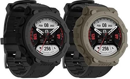 Kwmobile 2 X Sportowe Etui Ochronne Kompatybilne Z Huami Amazfit T Rex – Silikonowe Bez Trackera Czarno Zielone