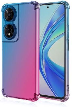HONLEN Custodia Per OPPO A91 – Cover Trasparente Sfumata In TPU Silicone Con 4 Angoli Airbag Anticaduta – Morbida E Antigraffio