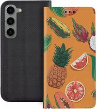 Superetui Etui Z Klapką Do Samsung Galaxy S23 Owoce Jabłko Papaja Kiwi Ananas