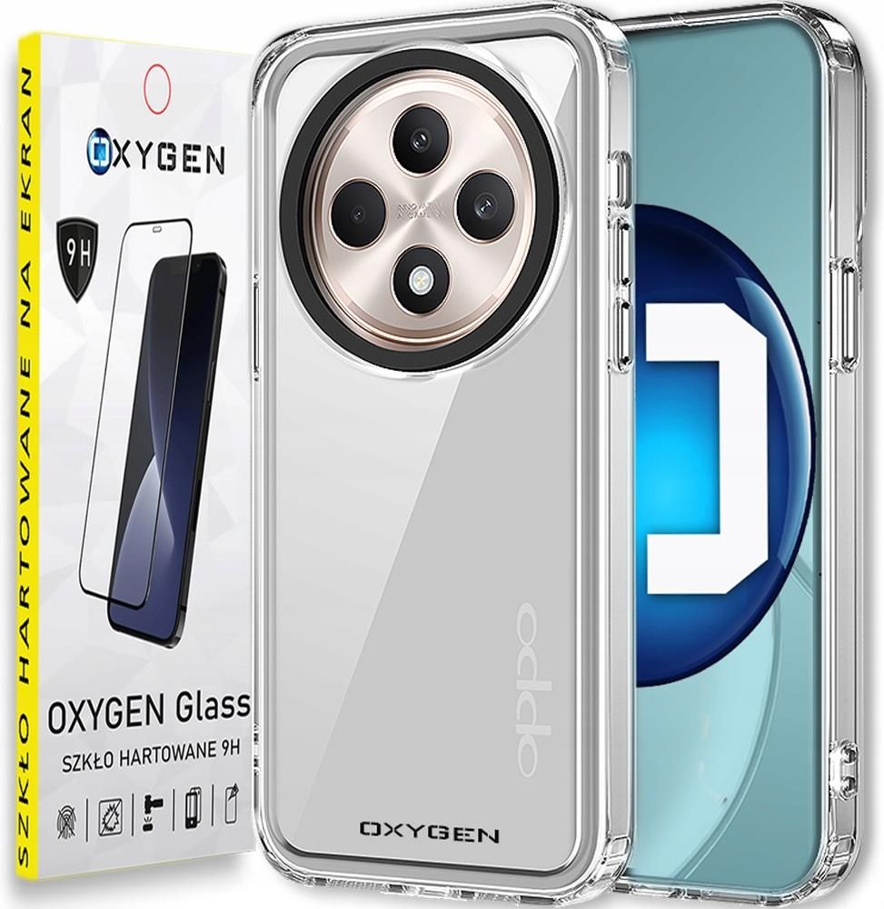 O2 Case Oxygen Etui Case Pure Do Oppo Reno12 F Fs Szkło Hartowane - Etui na ...