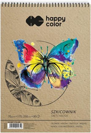 Happy Color Szkicownik Na Spirali Blok Szkicowy 175X250 Mm 70 G 80 Kartek