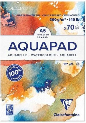 Clairefontaine Blok Akwarelowy Goldline Aquapada A5 300G 50Ark.