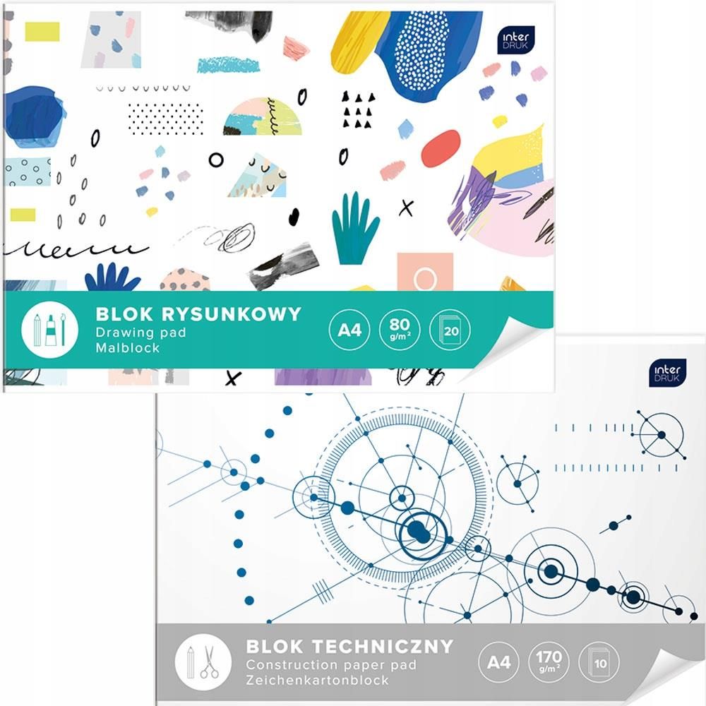 DONALDネイビー４L.オレンジ４L Wyprawka szkolna + zeszyty klasa 4-8 Interdruk