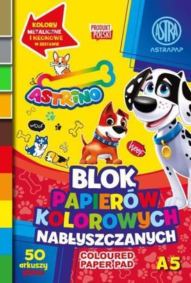 Astra Blok Papierów Kolorowych Nabłyszczany