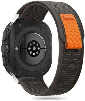 Tech-Protect Pasek Nylon Do Samsung Galaxy Watch Ultra 47Mm Czarno-Pomarańczowy