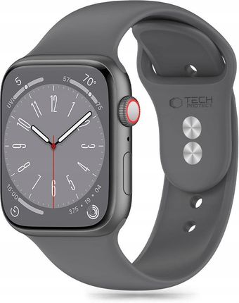 Tech-Protect Pasek Silicone Do Apple Watch 4/5/6/7/8/9/Se/Ultra (42/44/45/49Mm) Szary