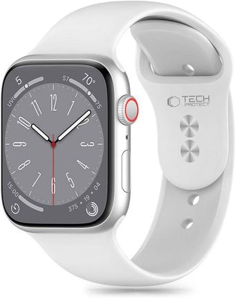 Tech-Protect Silicone Apple Watch 4 / 5 6 7 8 9 Se Ultra 1 2 (42 44 45 49 Mm) White