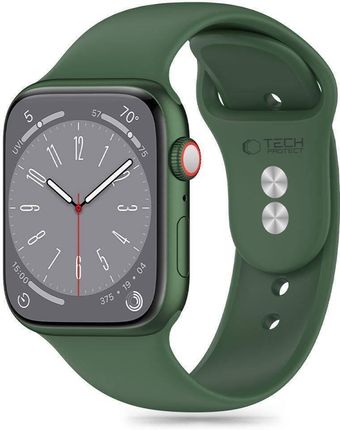 Tech-Protect Pasek Silicone Do Apple Watch 4/5/6/7/8/9/Se/Ultra 1/2 (42/44/45/49Mm) Zielony