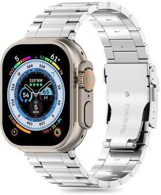 Tech-Protect Pasek Stainless Pro Do Apple Watch 4/5/6/7/8/9/Se/Ultra (42/44/45/49Mm) Srebrny