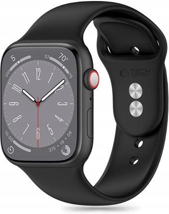 Tech-Protect Silicone Apple Watch 4 / 5 6 7 8 9 Se (38 40 41 Mm) Black