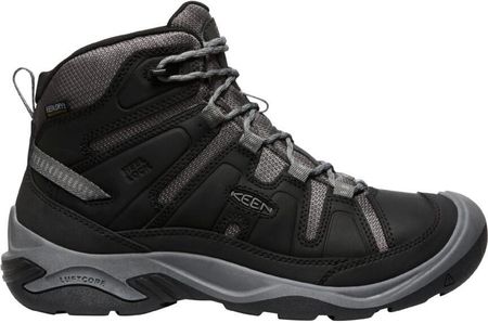 Męskie buty outdoorowe Keen Circadia Mid Wp Black/Steel Grey  US 11,5