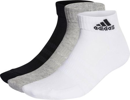 Skarpetki adidas  Cushioned Sportswear Ankle Socks 3 Pairs Grey/White/Black  M