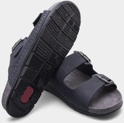 KLAPKI MĘSKIE SCHOLL WYGODNE BUTY SKÓRZANE OBUWIE LETNIE NA CO DZIEŃ F31290 - zdjęcie 4